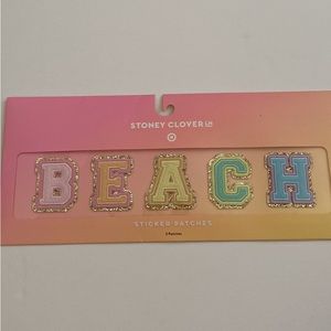 Stoney Clover letter patch BEACH
